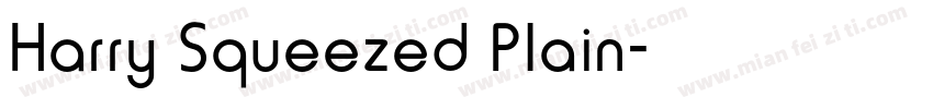 Harry Squeezed Plain字体转换